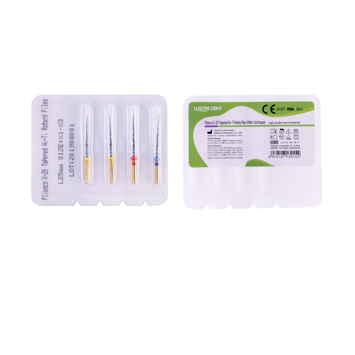 فایل روتاری PLIANCY X-20 TAPERED  | Luster Dent Pliancy X-20
