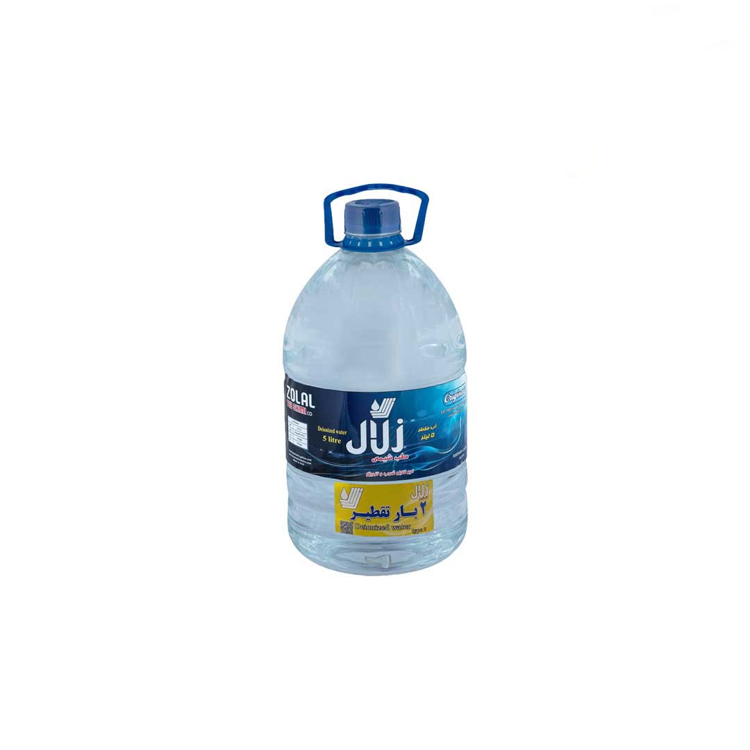 آب دیونیزه (آب مقطر)  ۲ بار تقطیر زلال 